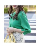 【エニィ スィス/any SiS】の【UVカット・洗える】コクーンスリーブ プルオーバー グリーン|ID: prp329100004399699 ipo3291000000032645789