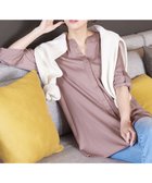 【ティアクラッセ/Tiaclasse】の【洗える】ヴィンテージサテンチュニックブラウス ピンク|ID: prp329100004399815 ipo3291000000031185115