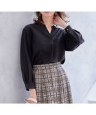 【エニィ スィス/any SiS】の【AIコラボ】スタンドカラースキッパー ブラウス 人気、トレンドファッション・服の通販 founy(ファニー) ファッション Fashion レディースファッション WOMEN トップス・カットソー Tops/Tshirt シャツ/ブラウス Shirts/Blouses インナー Inner コラボ Collaboration スキッパー Skipper スタイリッシュ Stylish スタンド Stand スリット Slit 長袖 Long Sleeve バランス Balance A/W・秋冬 Aw・Autumn/Winter・Fw・Fall-Winter 再入荷 Restock/Back In Stock/Re Arrival おすすめ Recommend エレガント 上品 Elegant thumbnail ブラック|ID: prp329100004399886 ipo3291000000030749798