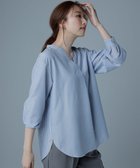 【エニィ スィス/any SiS】の【AIコラボ】スタンドカラースキッパー ブラウス 人気、トレンドファッション・服の通販 founy(ファニー) ファッション Fashion レディースファッション WOMEN トップス・カットソー Tops/Tshirt シャツ/ブラウス Shirts/Blouses インナー Inner コラボ Collaboration スキッパー Skipper スタイリッシュ Stylish スタンド Stand スリット Slit 長袖 Long Sleeve バランス Balance A/W・秋冬 Aw・Autumn/Winter・Fw・Fall-Winter 再入荷 Restock/Back In Stock/Re Arrival おすすめ Recommend エレガント 上品 Elegant thumbnail ライトブルーストライプ|ID: prp329100004399886 ipo3291000000030749805