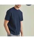 【五大陸/gotairiku / MEN】の仕事で着れるTシャツ【サラサラ/よれにくい/透けにくい】キレイめ 鹿の子 ビズTシャツ ライトネイビー|ID: prp329100004401021 ipo3291000000033563565