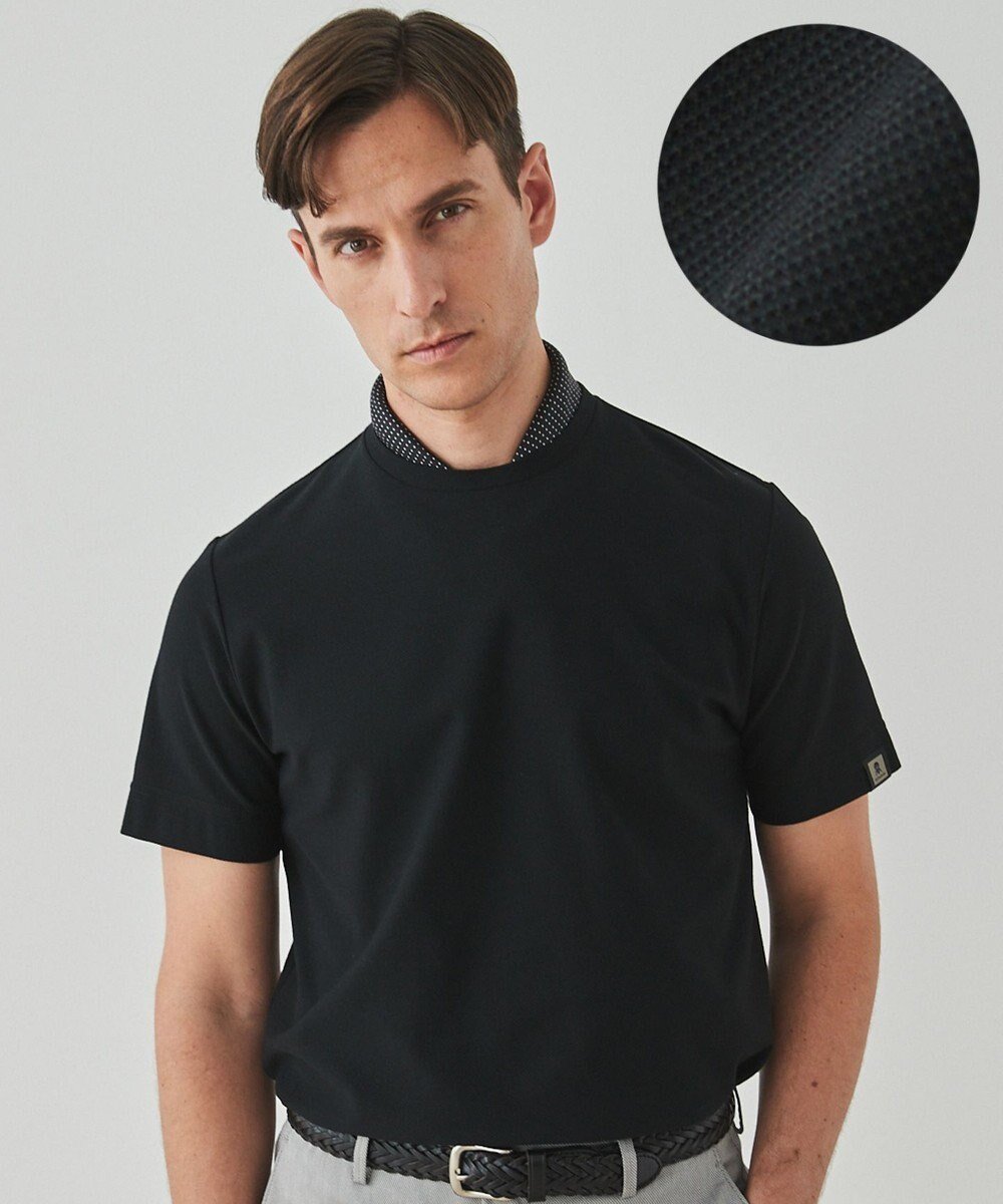 【五大陸/gotairiku / MEN】の仕事で着られるTシャツ【サラサラ/よれにくい/透けにくい】キレイめ 鹿の子 ビズTシャツ インテリア・キッズ・メンズ・レディースファッション・服の通販 founy(ファニー) ファッション Fashion メンズファッション Fashion for Men トップス・カットソー Cut & Sew Tops メンズシャツ Shirts イタリア Italy インナー Innerwear 春 Spring カットソー Cut and Sewn Top 吸水 Absorbent, Quick-Dry 鹿の子 Piqué, Kanoko Fabric シェイプ Shape, Slim Fit ジャケット Jacket, Outerwear 定番 Standard, Basic Item 人気 Popular, Best Seller パターン Pattern, Design Print フィット Fit, Slim Fit ベーシック Basic, Essential S/S・春夏 SS, Spring/Summer, Warm Season 日本製 Made In Japan 夏 Summer ビジネス 仕事 通勤 Business / Work / Commuting ブラック系|ID: prp329100004401021 ipo3291000000034188462