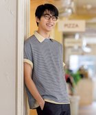【アンフィーロ/UNFILO / MEN】の【ストレッチ/接触冷感/UVケア】スマート ストレッチ ワイドTEE グレーボーダー|ID: prp329100004401035 ipo3291000000031143021