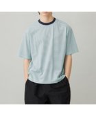 【アンフィーロ/UNFILO / MEN】の【ストレッチ/接触冷感/UVケア】スマート ストレッチ ワイドTEE ライムボーダー|ID: prp329100004401035 ipo3291000000031143022