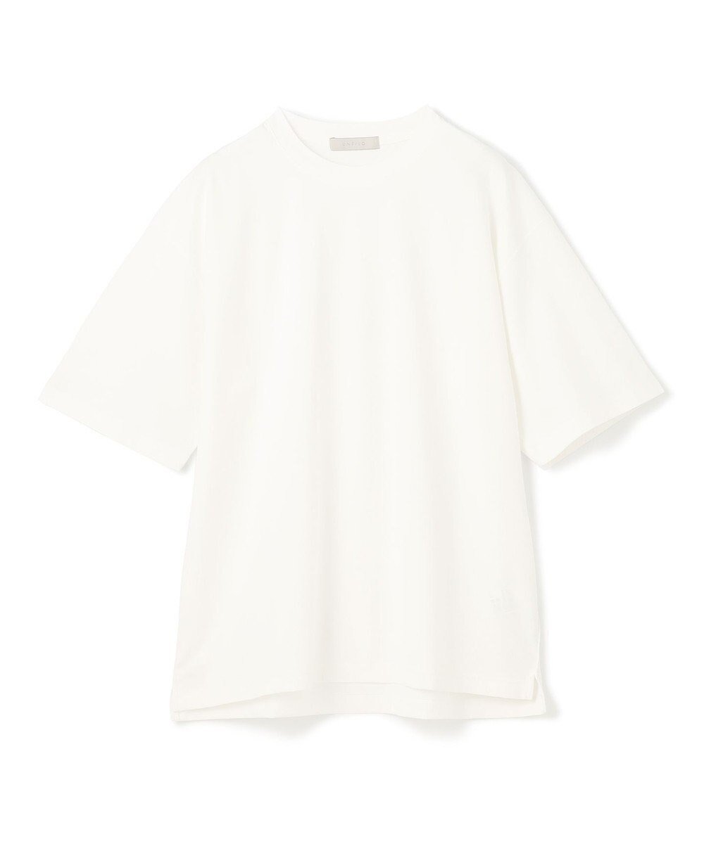 【アンフィーロ/UNFILO / MEN】の【ストレッチ/接触冷感/UVケア】スマート ストレッチ ワイドTEE インテリア・キッズ・メンズ・レディースファッション・服の通販 founy(ファニー) 　ファッション　Fashion　メンズファッション　MEN　トップス・カットソー　Tops/Tshirt/Men　シャツ　Shirts　春　Spring　カットソー　Cut And Sew　シルケット　Mercerization　ストレッチ　Stretch　スマート　Smart　スリーブ　Sleeve　定番　Standard　ベーシック　Basic　ボーダー　Border　半袖　Short Sleeve　ロング　Long　ワイド　Wide　S/S・春夏　Ss・Spring/Summer　夏　Summer　エレガント 上品　Elegant　ビジネス 仕事 通勤　Business　ホワイト|ID: prp329100004401035 ipo3291000000031143025
