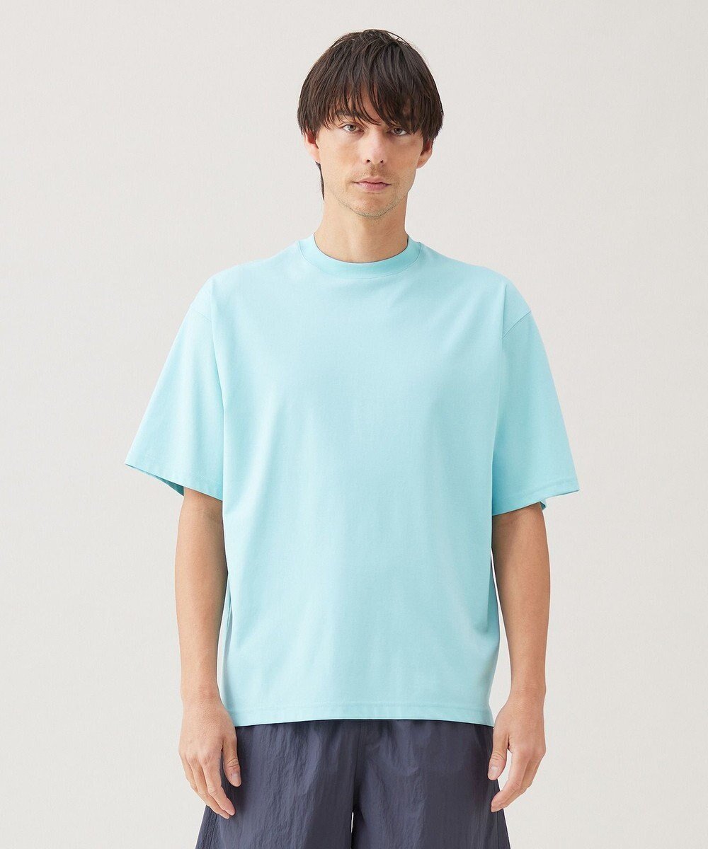 【アンフィーロ/UNFILO / MEN】の【ストレッチ/接触冷感/UVケア】スマート ストレッチ ワイドTEE インテリア・キッズ・メンズ・レディースファッション・服の通販 founy(ファニー) 　ファッション　Fashion　メンズファッション　MEN　トップス・カットソー　Tops/Tshirt/Men　シャツ　Shirts　春　Spring　カットソー　Cut And Sew　シルケット　Mercerization　ストレッチ　Stretch　スマート　Smart　スリーブ　Sleeve　定番　Standard　ベーシック　Basic　ボーダー　Border　半袖　Short Sleeve　ロング　Long　ワイド　Wide　S/S・春夏　Ss・Spring/Summer　夏　Summer　エレガント 上品　Elegant　ビジネス 仕事 通勤　Business　ライムグリーン|ID: prp329100004401035 ipo3291000000031797907
