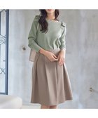 【ティアクラッセ/Tiaclasse】の【洗える】大人上品なフレアタックスカート グレージュ|ID: prp329100004401106 ipo3291000000030887305