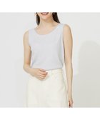 【エニィ スィス/any SiS】の【洗える】チュールコンビラメ タンクトップ シルバー|ID: prp329100004401122 ipo3291000000034296228