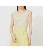 【エニィ スィス/any SiS】の【洗える】チュールコンビラメ タンクトップ シャンパン|ID: prp329100004401122 ipo3291000000034296229