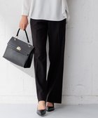 【23区/NIJYUSANKU】の【洗える/セットアップ対応】アイアスマットストレッチ セミワイド パンツ ブラック系|ID: prp329100004401238 ipo3291000000032364784