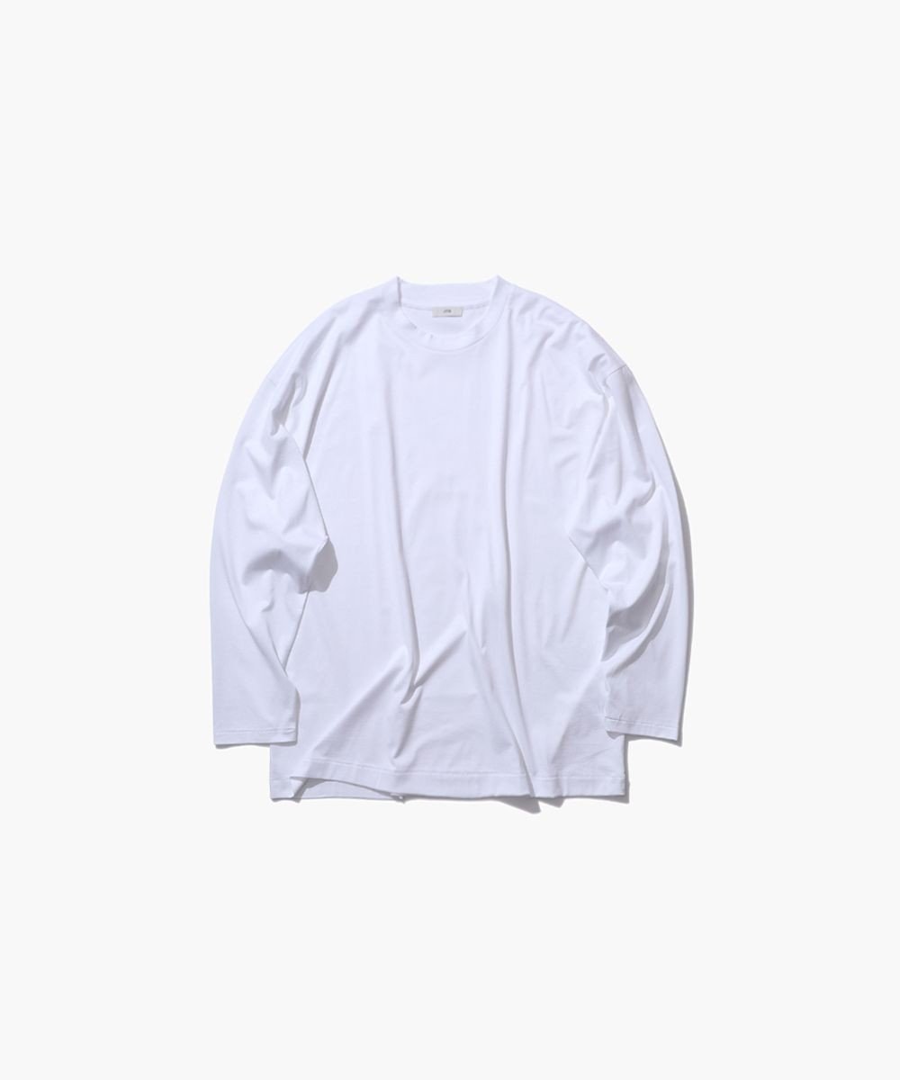 【エイトン/ATON】のSUVIN60/2 オーバーサイズ L/S Tシャツ - UNISEX インテリア・キッズ・メンズ・レディースファッション・服の通販 founy(ファニー) 　ファッション　Fashion　レディースファッション　WOMEN　トップス・カットソー　Tops/Tshirt　シャツ/ブラウス　Shirts/Blouses　ロング / Tシャツ　T-Shirts　カットソー　Cut and Sewn　ユニセックス　Unisex　インド　India　カットソー　Cut And Sew　ジャージー　Jersey　スリーブ　Sleeve　ロング　Long　夏　Summer　定番　Standard　S/S・春夏　Ss・Spring/Summer　A/W・秋冬　Aw・Autumn/Winter・Fw・Fall-Winter　WHITE|ID: prp329100004401298 ipo3291000000032039177