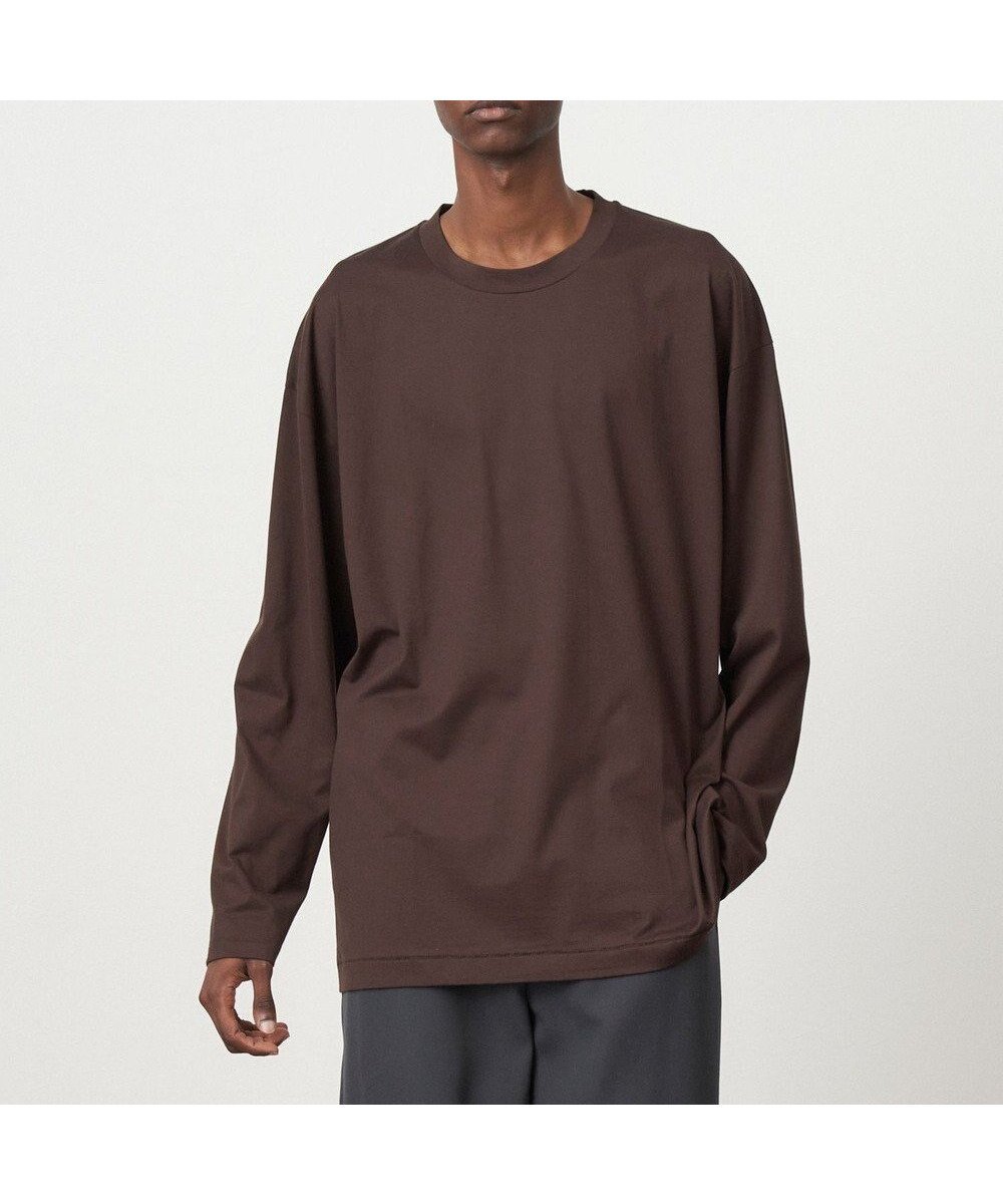 【エイトン/ATON】のSUVIN60/2 オーバーサイズ L/S Tシャツ - UNISEX インテリア・キッズ・メンズ・レディースファッション・服の通販 founy(ファニー) 　ファッション　Fashion　レディースファッション　WOMEN　トップス・カットソー　Tops/Tshirt　シャツ/ブラウス　Shirts/Blouses　ロング / Tシャツ　T-Shirts　カットソー　Cut and Sewn　ユニセックス　Unisex　インド　India　カットソー　Cut And Sew　ジャージー　Jersey　スリーブ　Sleeve　ロング　Long　夏　Summer　定番　Standard　S/S・春夏　Ss・Spring/Summer　A/W・秋冬　Aw・Autumn/Winter・Fw・Fall-Winter　BURGUNDY|ID: prp329100004401298 ipo3291000000032039182