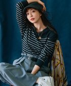 【23区/NIJYUSANKU】の【洗える】Armor-lux クロップドボーダー カットソー ブラック×モカ|ID: prp329100004401411 ipo3291000000031984159