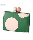 【ツモリチサト キャリー/tsumori chisato CARRY】のズームドット がま口 2つ折り財布 グリーン|ID: prp329100004401435 ipo3291000000031825021