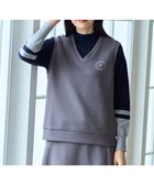 【23区 ゴルフ/NIJYUSANKU GOLF】の【WOMEN/EC限定】ワンポイント ジャージー ベスト ロングシーズン使える 温度調節に最適 グレー系|ID: prp329100004401472 ipo3291000000031941884