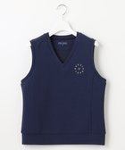 【23区 ゴルフ/NIJYUSANKU GOLF】の【WOMEN/EC限定】ワンポイント ジャージー ベスト ロングシーズン使える 温度調節に最適 ネイビー系|ID: prp329100004401472 ipo3291000000031941886
