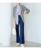 【エニィ スィス/any SiS】の【美Denimシリーズ】センタープレスセミフレア デニム インディゴ|ID: prp329100004401864 ipo3291000000031971801