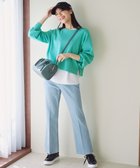【エニィ スィス/any SiS】の【美Denimシリーズ】センタープレスセミフレア デニム ブリーチインディゴ|ID: prp329100004401864 ipo3291000000031971802