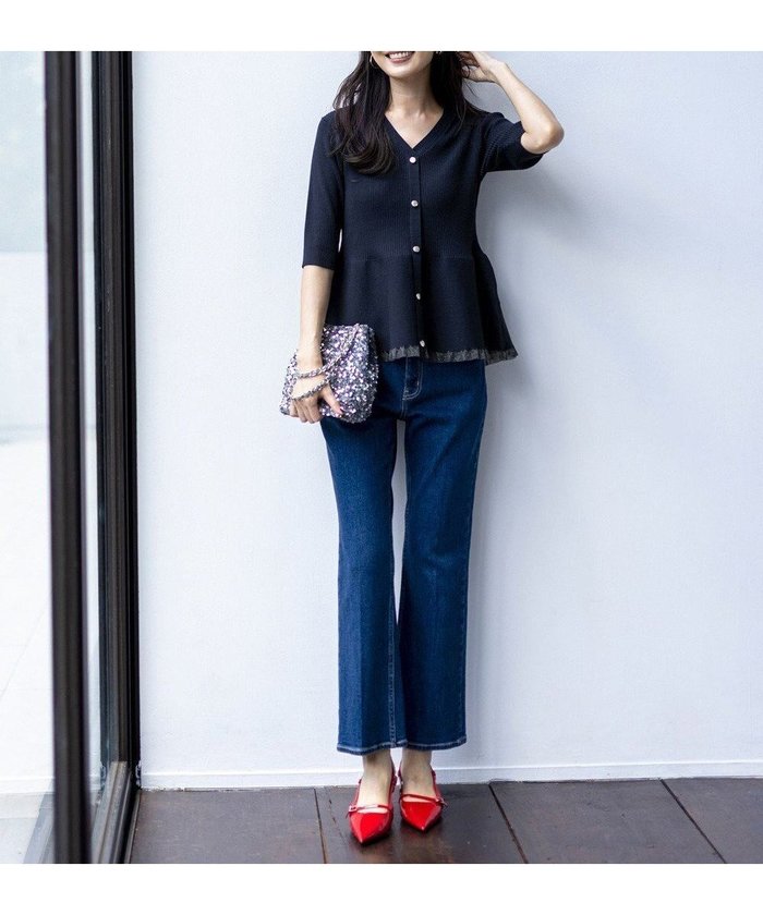 【エニィ スィス/any SiS】の【美Denimシリーズ】センタープレスセミフレア デニム インテリア・キッズ・メンズ・レディースファッション・服の通販 founy(ファニー) https://founy.com/ ファッション Fashion レディースファッション Fashion for Women パンツ Pants & Trousers デニムパンツ・ジーンズ・美脚デニム Denim Jeans & Pants インディゴ Indigo Denim ウォッシャブル Machine Washable 春 Spring コンパクト Compact, Small Size ストレッチ Stretch, Stretchy Fabric ストレート Straight, Straight Cut センター Center, Center Line デニム Denim, Jeans Material フレア Flare, Flared ポケット Pocket, Pocket Detail S/S・春夏 SS, Spring/Summer, Warm Season おすすめ Recommended / Our Picks 夏 Summer 新作・新入荷 New Arrivals / New In |ID: prp329100004401864 ipo3291000000033568864
