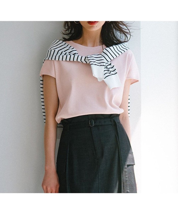 【23区/NIJYUSANKU】の【接触冷感/洗える】フレンチスリーブ IT TEE インテリア・キッズ・メンズ・レディースファッション・服の通販 founy(ファニー) https://founy.com/ ファッション Fashion レディースファッション WOMEN トップス・カットソー Tops/Tshirt シャツ/ブラウス Shirts/Blouses ロング / Tシャツ T-Shirts カットソー Cut and Sewn 春 Spring 洗える Washable カットソー Cut And Sew クロップド Cropped コンパクト Compact 吸水 Water Absorption スリーブ Sleeve 定番 Standard ビスチェ Bustier フレンチ French ブラウジング Browsing ベーシック Basic ボトム Bottom 半袖 Short Sleeve リネン Linen S/S・春夏 Ss・Spring/Summer 夏 Summer 2024年 2024 2024春夏・S/S Ss,Spring/Summer,2024 エレガント 上品 Elegant |ID: prp329100004402023 ipo3291000000031962389