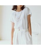 【23区/NIJYUSANKU】の【接触冷感/洗える】フレンチスリーブ IT TEE ホワイト系|ID: prp329100004402023 ipo3291000000031962397