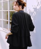 【ティアクラッセ/Tiaclasse】の【洗える】バックドロストフリルブルゾン ブラック|ID: prp329100004402042 ipo3291000000031733565