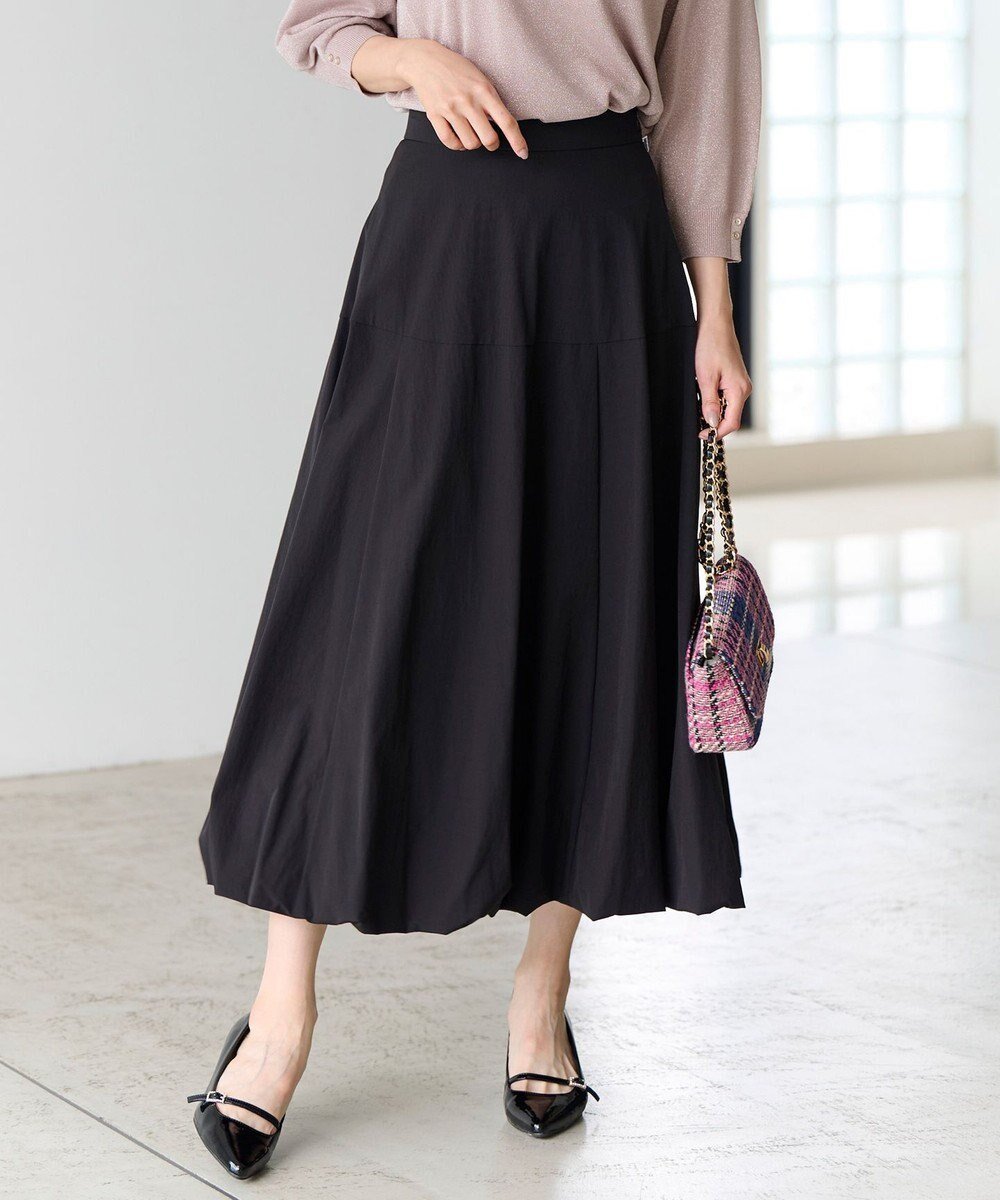 【エニィ スィス/any SiS】の【洗える】バルーン スカート インテリア・キッズ・メンズ・レディースファッション・服の通販 founy(ファニー) 　ファッション　Fashion　レディースファッション　Fashion for Women　スカート　Skirts　ストレッチ　Stretch, Stretchy Fabric　トレンド　Trend, Trending Now　バルーン　Balloon, Balloon Silhouette　ベーシック　Basic, Essential　楽ちん　Easy Fit, Comfortable　洗える　Machine Washable　A/W・秋冬　Autumn/Winter　ブラック|ID: prp329100004402057 ipo3291000000036280392