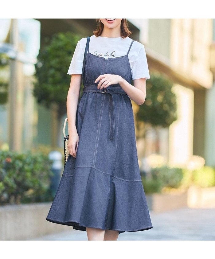 【エニィ スィス/any SiS】の【洗える】ライトデニムライクシャンブレー キャミワンピ インテリア・キッズ・メンズ・レディースファッション・服の通販 founy(ファニー) https://founy.com/ ファッション Fashion レディースファッション Fashion for Women ワンピース Dresses キャミソールワンピース Camisole Dresses インナー Innerwear キャミワンピース Cami Dress, Slip Dress シャンブレー Chambray, Denim-Like Fabric ストレッチ Stretch, Stretchy Fabric デニム Denim, Jeans Material ワーク Workwear, Utility Style 夏 Summer 春 Spring S/S・春夏 SS, Spring/Summer, Warm Season 洗える Machine Washable 秋 Autumn |ID: prp329100004402142 ipo3291000000034463643