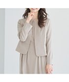 【エニィ スィス/any SiS】の【UVカット / 接触冷感 / 吸水速乾】スマートビューティストレッチ ショートノーカラージャケット 【WEB・一部店舗限定】グレージュ|ID: prp329100004402161 ipo3291000000032640298