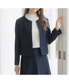 【エニィ スィス/any SiS】の【UVカット / 接触冷感 / 吸水速乾】スマートビューティストレッチ ショートノーカラージャケット ネイビー|ID: prp329100004402161 ipo3291000000032640299