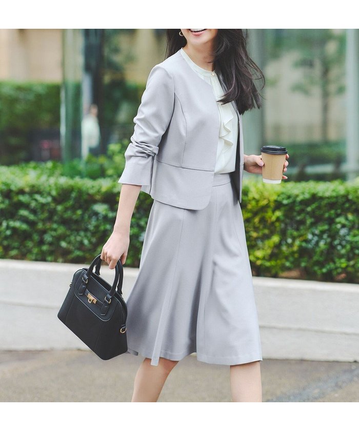 【エニィ スィス/any SiS】の【UVカット / 接触冷感 / 吸水速乾】スマートビューティストレッチ ショートノーカラージャケット インテリア・キッズ・メンズ・レディースファッション・服の通販 founy(ファニー) https://founy.com/ ファッション Fashion レディースファッション Fashion for Women アウター Coat / Outerwear Collection レディースジャケット・軽アウター Jackets ノーカラージャケット / シンプル上品コーデ Collarless Jackets 春 Spring 吸水 Absorbent, Quick-Dry ショート Short, Short Length ジャケット Jacket, Outerwear ストレッチ Stretch, Stretchy Fabric スマート Smart, Elegant タイトスカート Pencil Skirt, Tight Skirt バランス Balance, Style Balance フレア Flare, Flared ペプラム Peplum, Flared Hem S/S・春夏 SS, Spring/Summer, Warm Season おすすめ Recommended / Our Picks 夏 Summer |ID: prp329100004402161 ipo3291000000034398456