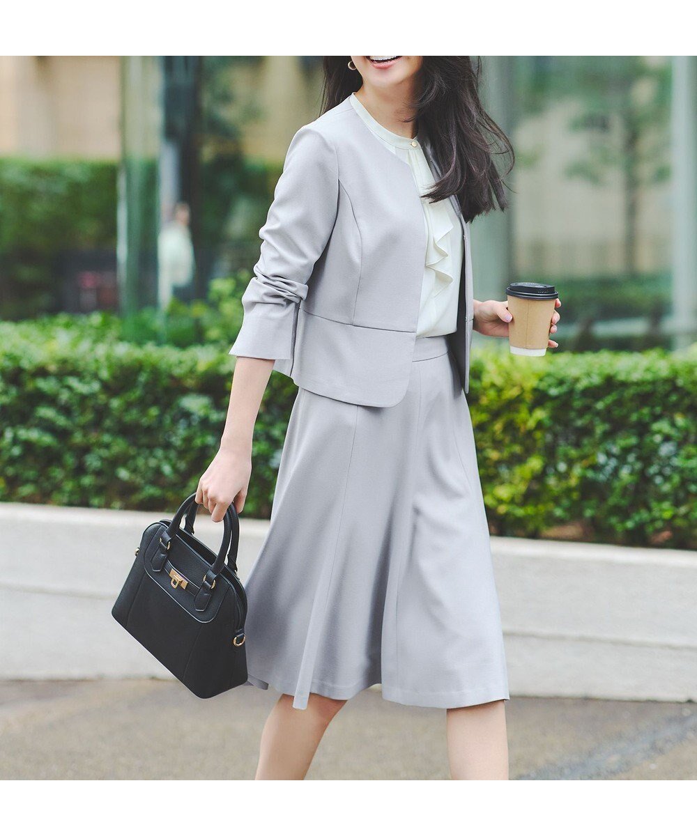 【エニィ スィス/any SiS】の【UVカット / 接触冷感 / 吸水速乾】スマートビューティストレッチ ショートノーカラージャケット 人気、トレンドファッション・服の通販 founy(ファニー) ファッション Fashion レディースファッション Fashion for Women アウター Coat / Outerwear Collection レディースジャケット・軽アウター Jackets ノーカラージャケット / シンプル上品コーデ Collarless Jackets 春 Spring 吸水 Absorbent, Quick-Dry ショート Short, Short Length ジャケット Jacket, Outerwear ストレッチ Stretch, Stretchy Fabric スマート Smart, Elegant タイトスカート Pencil Skirt, Tight Skirt バランス Balance, Style Balance フレア Flare, Flared ペプラム Peplum, Flared Hem S/S・春夏 SS, Spring/Summer, Warm Season おすすめ Recommended / Our Picks 夏 Summer other-1|ID: prp329100004402161 ipo3291000000034398456