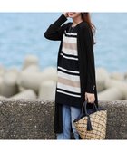 【ティアクラッセ/Tiaclasse】の【洗える】ボタン付きロングリブカーディガン ブラック|ID: prp329100004402354 ipo3291000000034271458