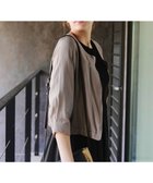 【ティアクラッセ/Tiaclasse】のシアーラウンドネックブルゾン ベージュ|ID: prp329100004402361 ipo3291000000031973179