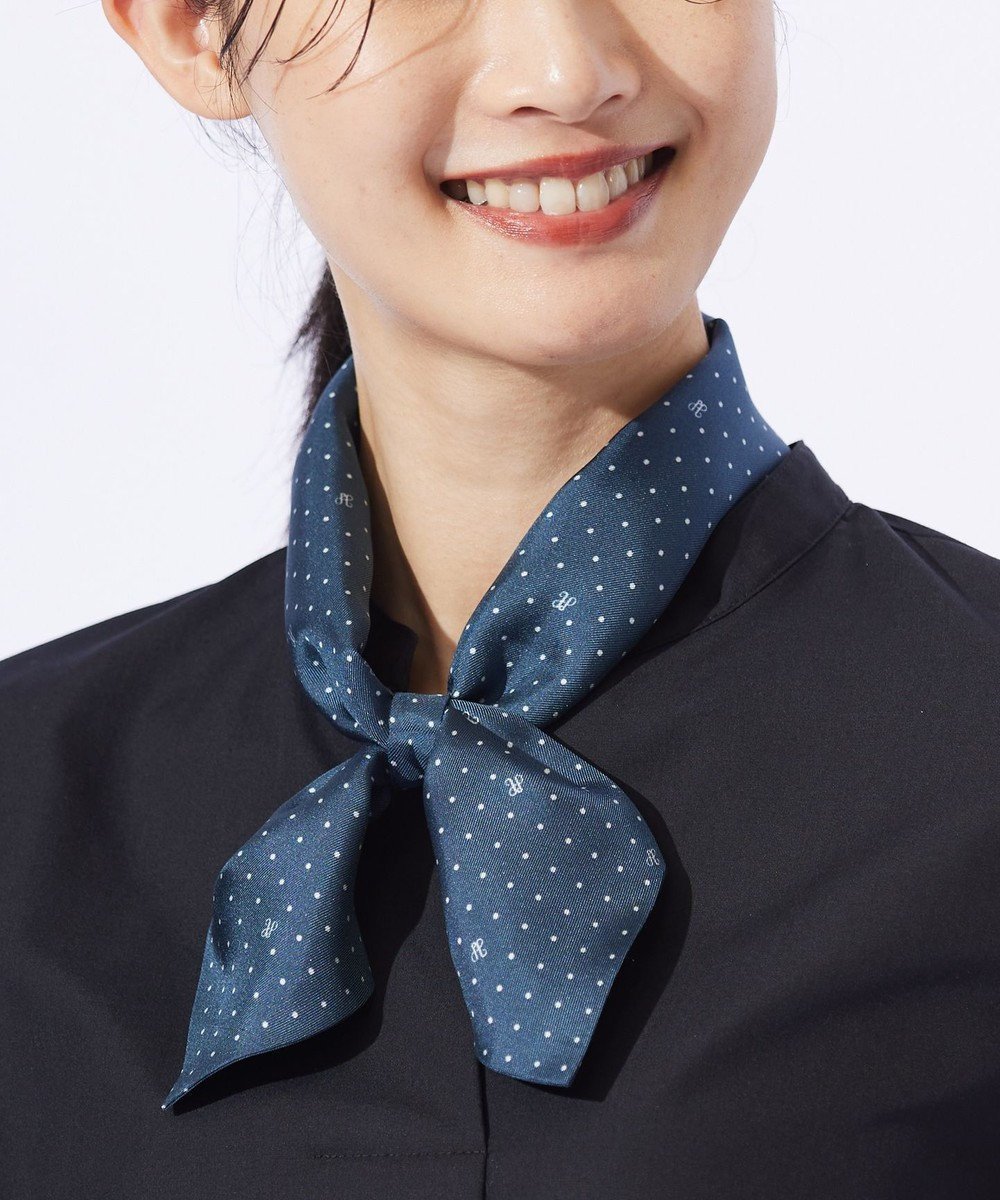 【ジェイ プレス/J.PRESS】のグラバッティーノ スカーフ インテリア・キッズ・メンズ・レディースファッション・服の通販 founy(ファニー) 　ファッション　Fashion　レディースファッション　Fashion for Women　おすすめ　Recommended / Our Picks　コイン　Coin, Coin Design　シルク　Silk, 100% Silk　スカーフ　Scarf, Neckwear　チェーン　Chain, Chain Strap　ツイル　Twist, Twisted Detail　ドット　Polka Dot, Dot Pattern　バンダナ　Bandana, Head Scarf　プリント　Print, Printed Pattern　ループ　Loop, Loop Knit　エレガント 上品　Elegant　ブルー系3|ID: prp329100004402379 ipo3291000000033683741