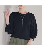 【ティアクラッセ/Tiaclasse】の【新色追加・洗える】異素材パフ袖トップス ブラック|ID: prp329100004402657 ipo3291000000032054659