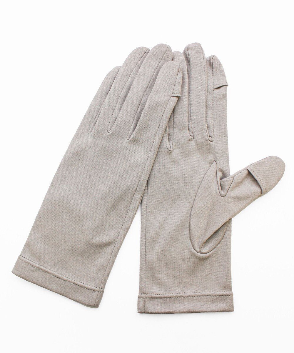 【オルクベット/ORuKuBET】の【WOMEN】ORGANIC COTTON グローブ 【 UVカット・オーガニックコットン・タッチパネル対応・日本製 】 インテリア・キッズ・メンズ・レディースファッション・服の通販 founy(ファニー) 　ファッション　Fashion　レディースファッション　Fashion for Women　手袋　Gloves & Mittens　インド　Indian Textile　オーガニック　Organic Cotton　春　Spring　スリット　Slit, Slit Detail　定番　Standard, Basic Item　なめらか　Smooth, Silky Texture　S/S・春夏　SS, Spring/Summer, Warm Season　再入荷　Restock / Back in Stock　おすすめ　Recommended / Our Picks　日本製　Made In Japan　夏　Summer　ライトグレー|ID: prp329100004402780 ipo3291000000033009653