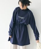 【クラフトスタンダードブティック/CRAFT STANDARD BOUTIQUE】のライン入りロゴチュニック Navy|ID: prp329100004402811 ipo3291000000031978505