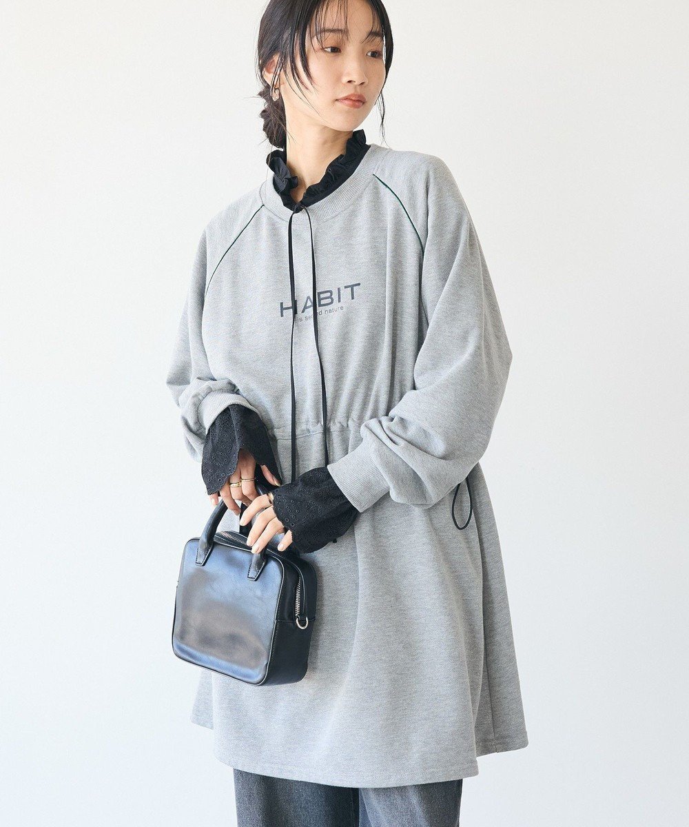 【クラフトスタンダードブティック/CRAFT STANDARD BOUTIQUE】のライン入りロゴチュニック インテリア・キッズ・メンズ・レディースファッション・服の通販 founy(ファニー) 　ファッション　Fashion　レディースファッション　Fashion for Women　ワンピース　Dresses　チュニック　Tunic Tops & Dresses　2024年　2024　2024-2025秋冬・A/W　Autumn/Winter 2024–25 AW24–25　シェイプ　Shape, Slim Fit　スポーツ　Sports, Activewear　チュニック　Tunic, Long Top　ポケット　Pocket, Pocket Detail　ミックス　Mix, Mixed Style　切替　Switching, Contrast Panel　A/W・秋冬　Autumn/Winter　Gray Mixture|ID: prp329100004402811 ipo3291000000032580591
