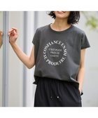 【エニィファム/any FAM】の【接触冷感】フレンチスリーブロゴTシャツ チャコール|ID: prp329100004402870 ipo3291000000031992283
