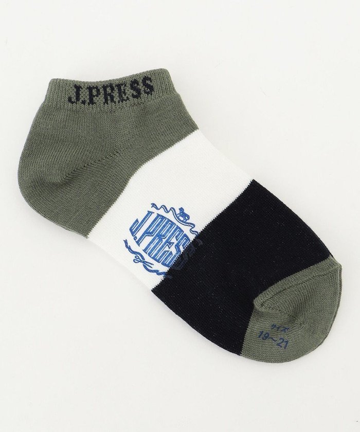 【ジェイ プレス/J.PRESS / KIDS】の【19-26cm】ボーダーソックス インテリア・キッズ・メンズ・レディースファッション・服の通販 founy(ファニー) https://founy.com/ ファッション Fashion キッズファッション KIDS Children’s Clothing くるぶし Ankle ソックス Socks ボーダー Border ワンポイント One Point |ID: prp329100004403590 ipo3291000000032452545