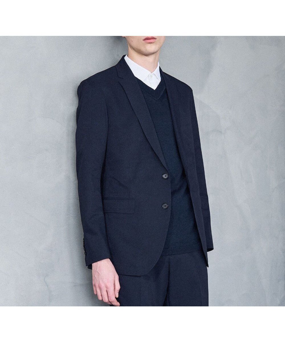 【ジョゼフ オム/JOSEPH HOMME / MEN】の【LEON 6月号掲載】クールドッツストレッチ ジャケット インテリア・キッズ・メンズ・レディースファッション・服の通販 founy(ファニー) 　ファッション　Fashion　メンズファッション　MEN　アウター　Coats Outerwear/Men　テーラードジャケット　Tailored Jackets　春　Spring　洗える　Washable　シェイプ　Shape　ジャケット　Jacket　ストレッチ　Stretch　スポーツ　Sports　セットアップ　Set Up　センター　Center　雑誌　Magazine　ファブリック　Fabric　フラップ　Flap　プリント　Print　ベーシック　Basic　ポケット　Pocket　6月号　June Issue　S/S・春夏　Ss・Spring/Summer　夏　Summer　ビジネス 仕事 通勤　Business　ネイビー系|ID: prp329100004403608 ipo3291000000031116528