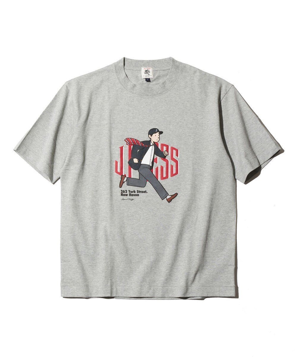 【ジェイ プレス/J.PRESS / MEN】の【AaronChang】【UNISEX】クルーネックTシャツ インテリア・キッズ・メンズ・レディースファッション・服の通販 founy(ファニー) 　ファッション　Fashion　レディースファッション　Fashion for Women　トップス・カットソー　Cut & Sew Tops　シャツ・ブラウス・オフィスカジュアル　Elegant Blouses & Button-Ups　ロングTシャツ・Tシャツ　Longline T-Shirts & Tees　カットソー・ベーシックTシャツ　Cut-and-Sewn Tops / Stretch Tees & Basics　アイビー　Ivy Pattern　アメリカン　American Style　イラスト　Illustration　春　Spring　カットソー　Cut and Sewn Top　コラボ　Collaboration, Collab　コレクション　Collection, Seasonal Line　スーピマ　Supima, Premium Cotton　雑誌　Magazine, Fashion Magazine　プリント　Print, Printed Pattern　ユニセックス　Unisex, Genderless　S/S・春夏　SS, Spring/Summer, Warm Season　夏　Summer　ライトグレー系|ID: prp329100004403609 ipo3291000000032220652