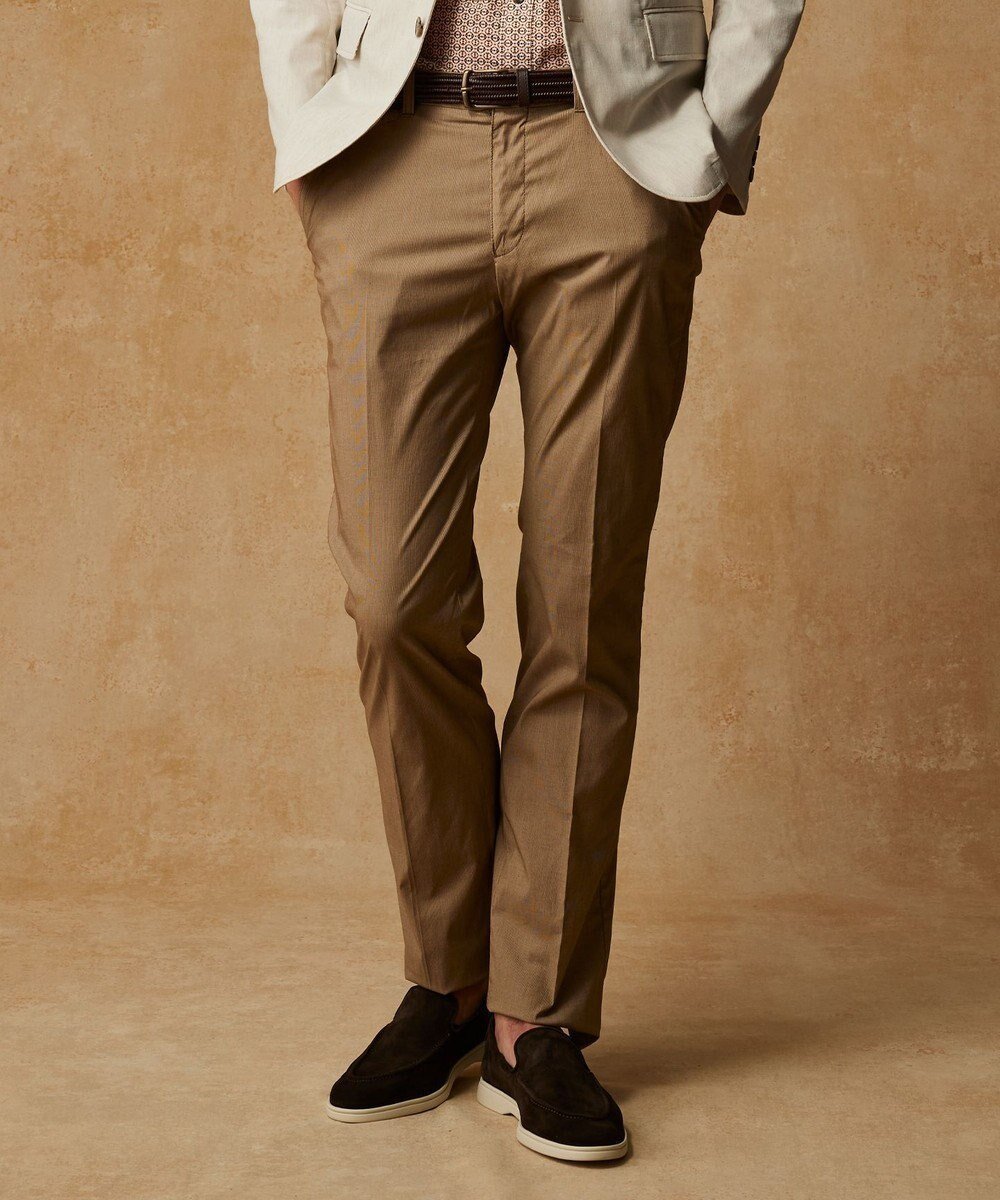 【ジョセフ アブード/JOSEPH ABBOUD / MEN】の夏パンツ【ウエストも伸びる!/ストレッチ/軽量/Eco撥水】マイクロピケストレッチ パンツ インテリア・キッズ・メンズ・レディースファッション・服の通販 founy(ファニー) 　ファッション　Fashion　メンズファッション　Fashion for Men　ボトムス　Bottoms　春　Spring　軽量　Lightweight, Ultra Light　ジャケット　Jacket, Outerwear　ストレッチ　Stretch, Stretchy Fabric　定番　Standard, Basic Item　S/S・春夏　SS, Spring/Summer, Warm Season　夏　Summer　キャメル系7|ID: prp329100004403612 ipo3291000000031987945