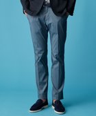 【ジョセフ アブード/JOSEPH ABBOUD / MEN】の夏パンツ【ウエストも伸びる!/ストレッチ/軽量/Eco撥水】マイクロピケストレッチ パンツ ブルー系7|ID: prp329100004403612 ipo3291000000031987946