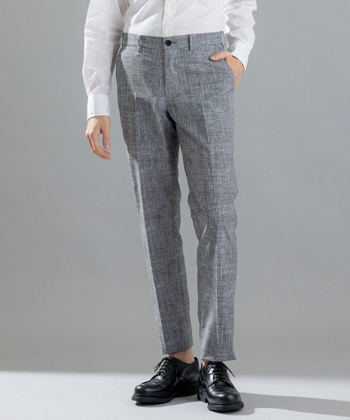 【ジョゼフ オム/JOSEPH HOMME / MEN】のクールドッツストレッチ / CITY インテリア・キッズ・メンズ・レディースファッション・服の通販 founy(ファニー) https://founy.com/ ファッション Fashion メンズファッション Fashion for Men ボトムス Bottoms 春 Spring 洗える Machine Washable ストレッチ Stretch, Stretchy Fabric スポーツ Sports, Activewear スラックス Slacks, Dress Pants 雑誌 Magazine, Fashion Magazine テーパード Tapered, Tapered Pants ファブリック Fabric, Textile フラップ Flap, Flap Pocket プリント Print, Printed Pattern ポケット Pocket, Pocket Detail S/S・春夏 SS, Spring/Summer, Warm Season 夏 Summer ビジネス 仕事 通勤 Business / Work / Commuting |ID: prp329100004403618 ipo3291000000032511462