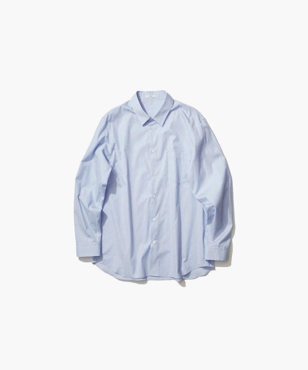 【エイトン/ATON】のGIZA BROAD スタンダードシャツ - UNISEX インテリア・キッズ・メンズ・レディースファッション・服の通販 founy(ファニー) 　ファッション　Fashion　レディースファッション　Fashion for Women　トップス・カットソー　Cut & Sew Tops　シャツ・ブラウス・オフィスカジュアル　Elegant Blouses & Button-Ups　ユニセックス　Unisex, Genderless　インナー　Innerwear　ジャケット　Jacket, Outerwear　スタンダード　Standard, Basic　ブロード　Broadcloth, Fine Cotton　リラックス　Relax, Relaxed Fit　再入荷　Restock / Back in Stock　夏　Summer　春　Spring　S/S・春夏　SS, Spring/Summer, Warm Season　SAX|ID: prp329100004403623 ipo3291000000033357025