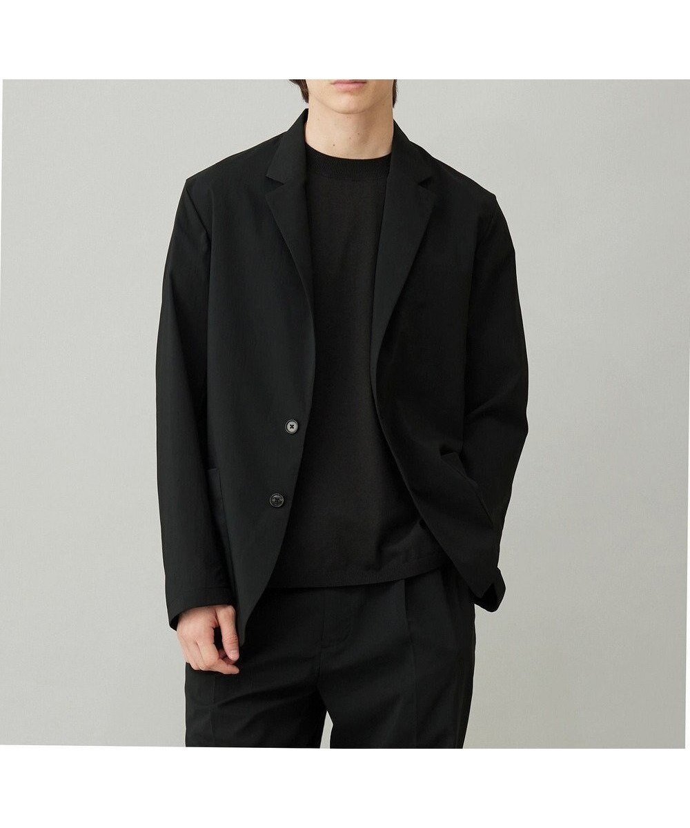 【アンフィーロ/UNFILO / MEN】のTENNEN TOUCH テーラードジャケット インテリア・キッズ・メンズ・レディースファッション・服の通販 founy(ファニー) 　ファッション　Fashion　メンズファッション　Fashion for Men　アウター　Men's Coats Outerwear　テーラードジャケット　Tailored Jackets & Blazers　春　Spring　吸水　Absorbent, Quick-Dry　抗菌　Antibacterial, Bacteria-Resistant　ジャケット　Jacket, Outerwear　パッチ　Patch, Appliqué　ボックス　Boxy, Box Shape　ポケット　Pocket, Pocket Detail　ポロシャツ　Polo Shirt, Collared Tee　リラックス　Relax, Relaxed Fit　S/S・春夏　SS, Spring/Summer, Warm Season　夏　Summer　ブラック|ID: prp329100004403630 ipo3291000000034724698
