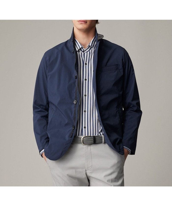 【ジョセフ アブード/JOSEPH ABBOUD / MEN】の晴雨兼用【軽量/ストレッチ/撥水】ライトワッシャーストレッチ アクティブレジャージャケット インテリア・キッズ・メンズ・レディースファッション・服の通販 founy(ファニー) https://founy.com/ ファッション Fashion メンズファッション Men's Style Online アウター Coats Outerwear/Men ブルゾン Blouson/Jackets ジャケット Jacket ストライプ Stripe ストレッチ Stretch パターン Pattern ブルゾン Blouson ポケット Pocket 夏 Summer 春 Spring S/S・春夏 Ss・Spring/Summer 軽量 Lightweight |ID: prp329100004403647 ipo3291000000032633725