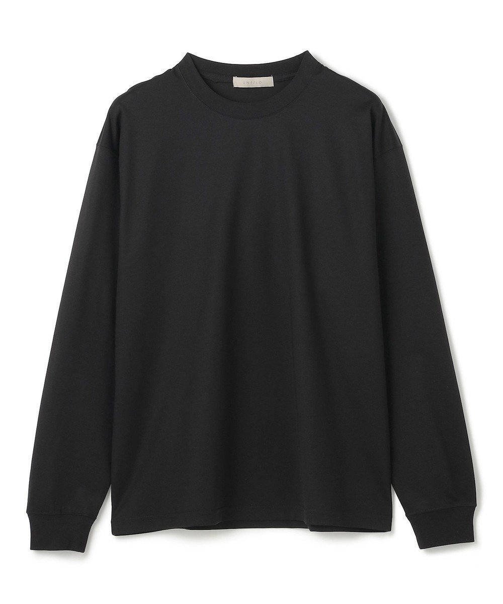 【アンフィーロ/UNFILO / MEN】の【OCEANS web / YouTube 掲載】スマート ストレッチ ロングスリーブTEE インテリア・キッズ・メンズ・レディースファッション・服の通販 founy(ファニー) 　ファッション　Fashion　メンズファッション　Fashion for Men　トップス・カットソー　Cut & Sew Tops　メンズシャツ　Shirts　インナー　Innerwear　春　Spring　カットソー　Cut and Sewn Top　シルケット　Silket, Silky Cotton　ジャケット　Jacket, Outerwear　ストレッチ　Stretch, Stretchy Fabric　スマート　Smart, Elegant　スリーブ　Sleeve, Long Sleeve / Short Sleeve　雑誌　Magazine, Fashion Magazine　ロング　Long, Long-Length　楽ちん　Easy Fit, Comfortable　ワイド　Wide, Wide Fit　S/S・春夏　SS, Spring/Summer, Warm Season　夏　Summer　エレガント 上品　Elegant　ビジネス 仕事 通勤　Business / Work / Commuting　ブラック|ID: prp329100004403653 ipo3291000000033408785